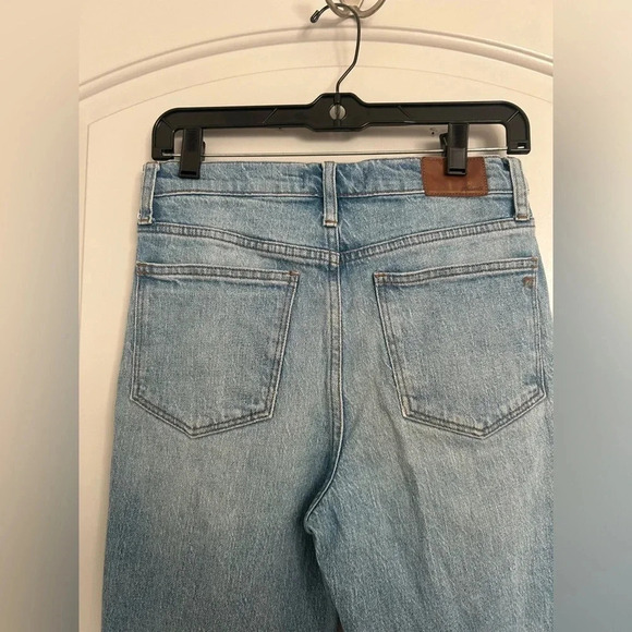 Madewell Cali Demi-Boot Jeans Comfort Stretch Edition Raw Hem Size 27 - Picture 12 of 16
